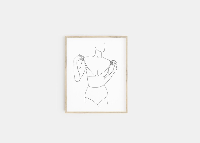 female line art body