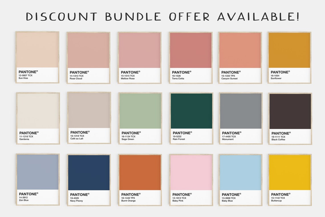 Pantone print pantone poster pistachio green print light Etsy