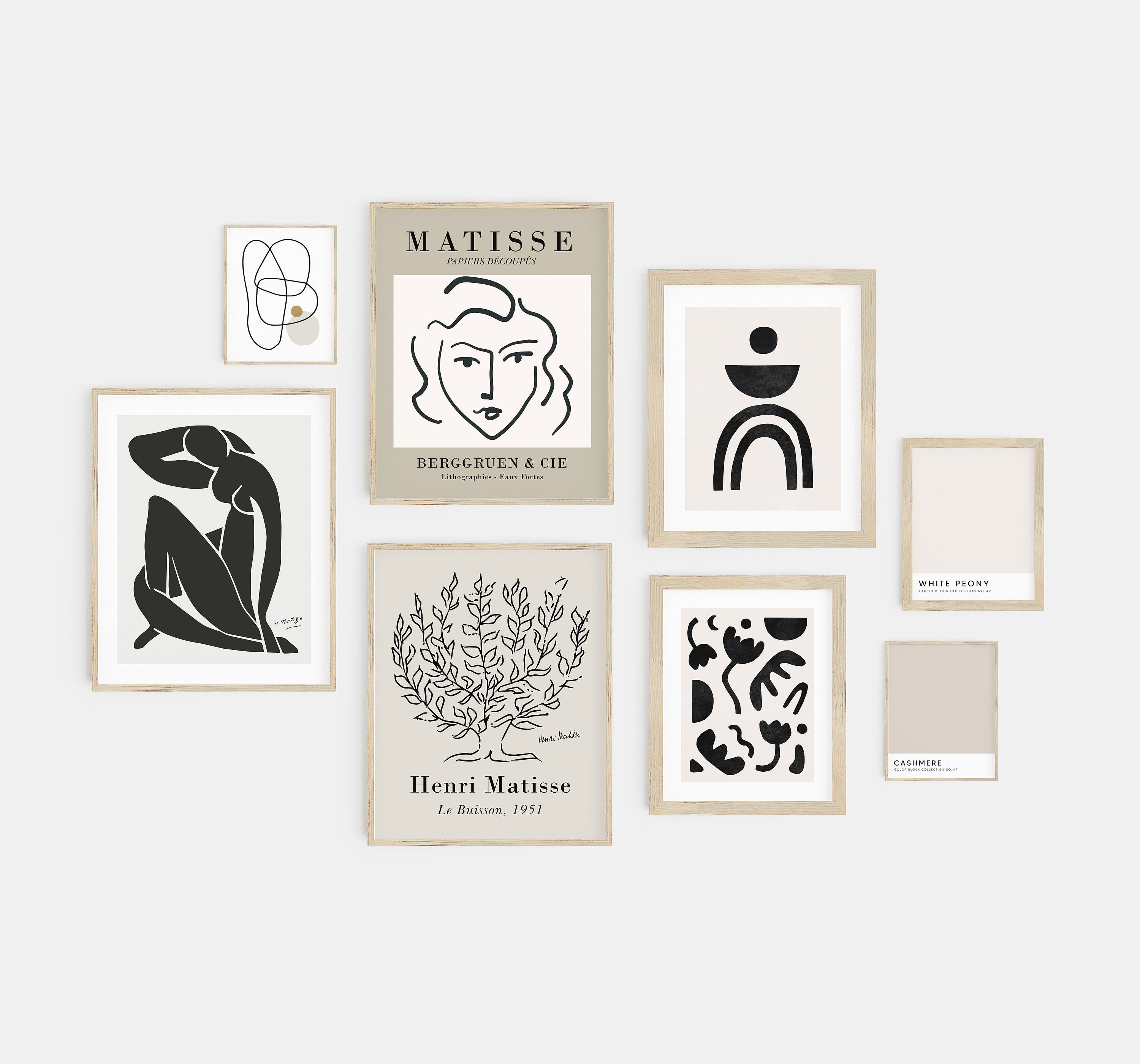 Neutral Colorblocked Set Neutral Wall Art Minimal Print Color Block Print Set of 2 - Etsy