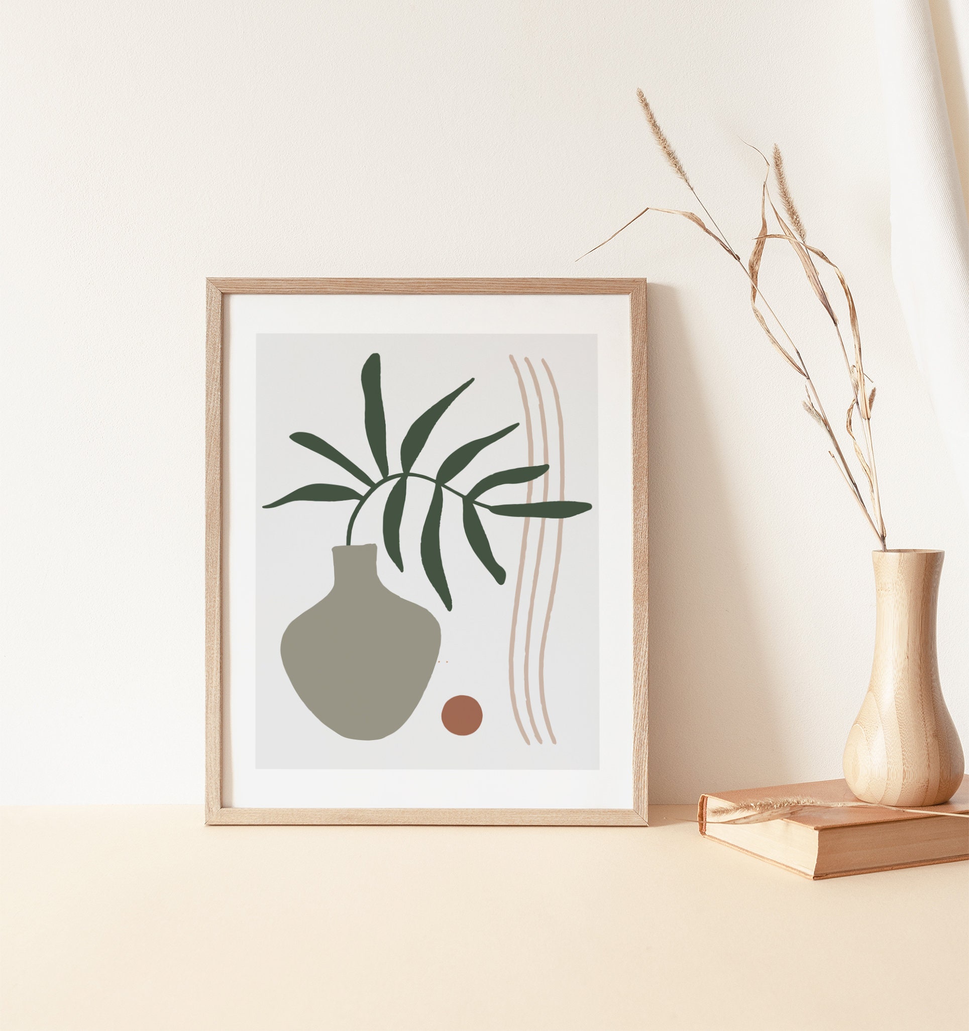 Galerie Wandset salbeigrüne Wandkunst salbeigrünes Dekor | Etsy