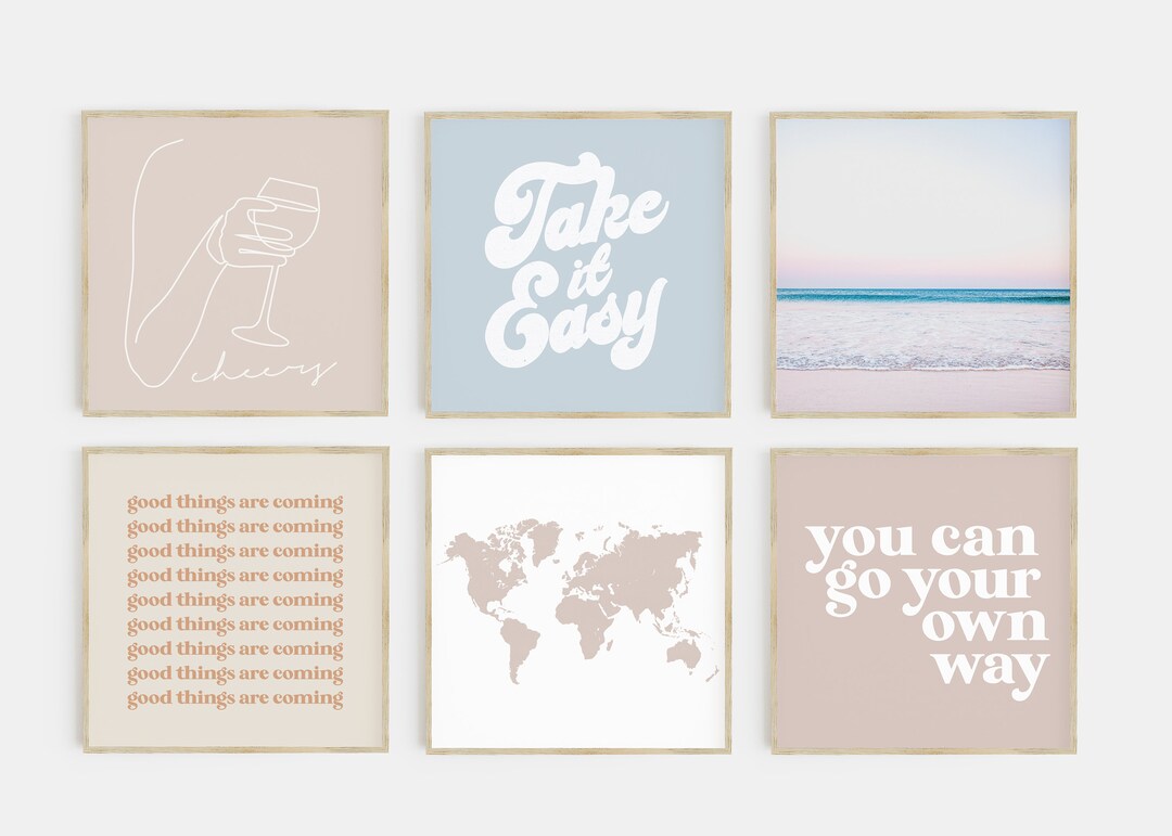 Gallery Wall Set | Boho Art Prints | Dorm Decor | Special Offer Set of ...