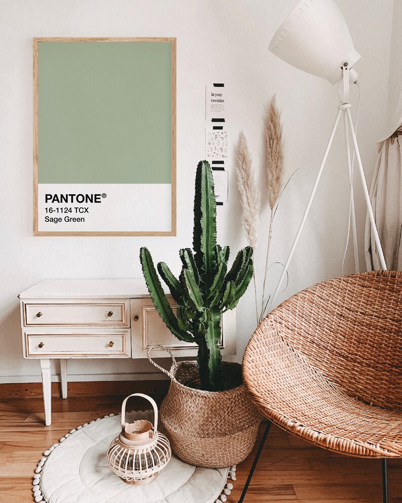 sage green decor sage green print pantone poster pantone print 3 for 2 offer