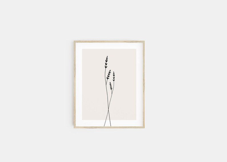 wheat drawing pampas grass print pale pink print