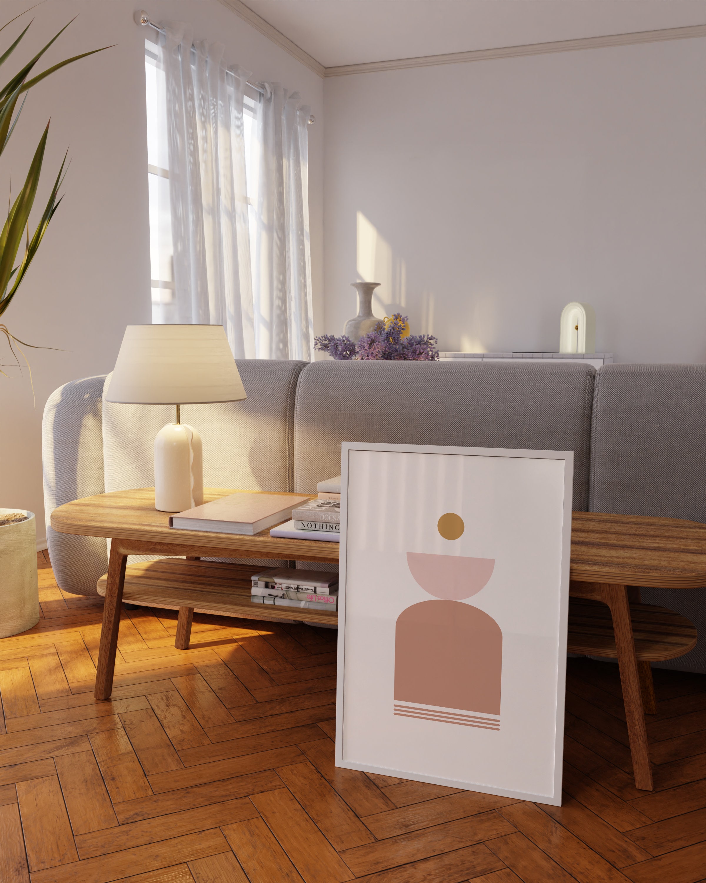 Gallery Wall Set Pink Wall Art Etsy