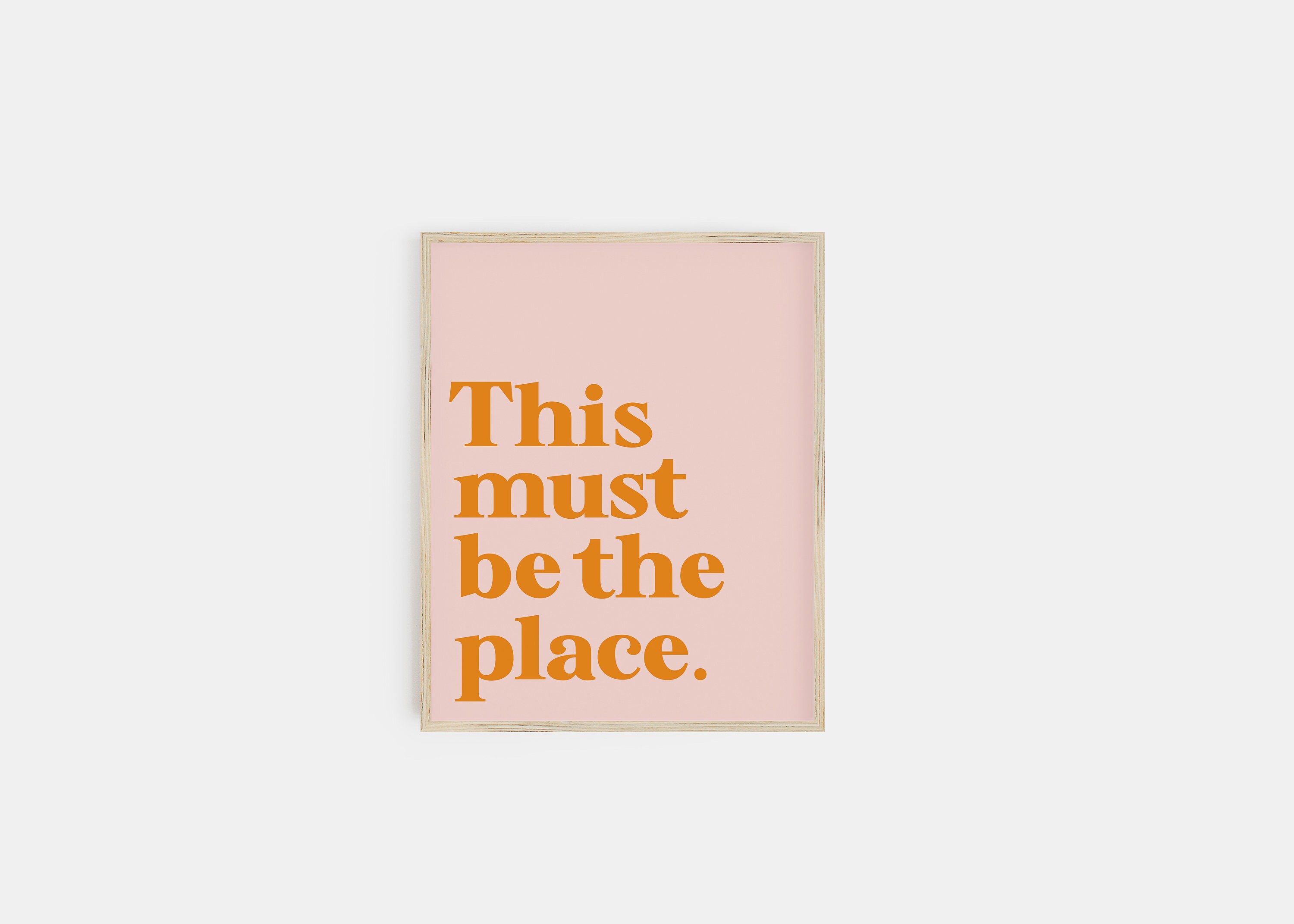 Pink and Green Prints Pink Wall Art Set of 4 Prints Etsy