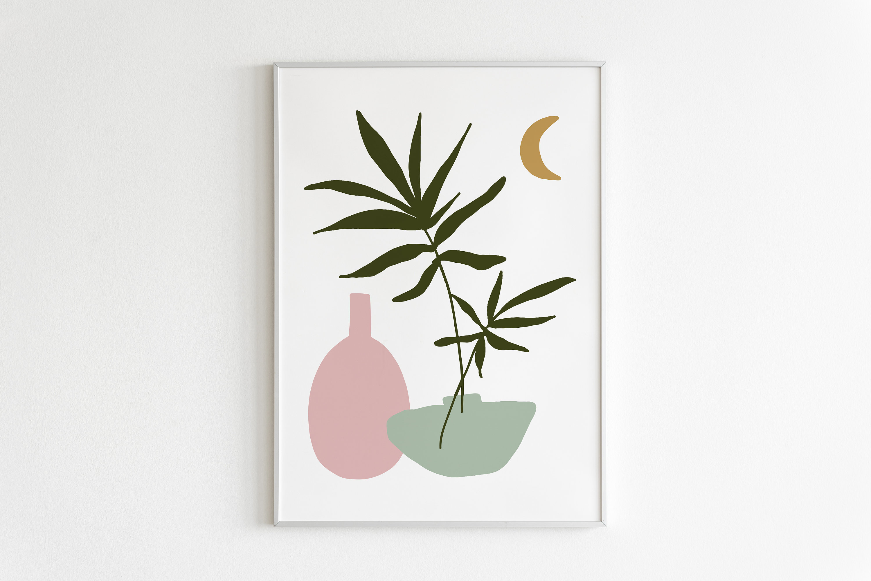 Danish Pastel Decor Pink and Green Wall Art Dorm Wall Art Etsy UK