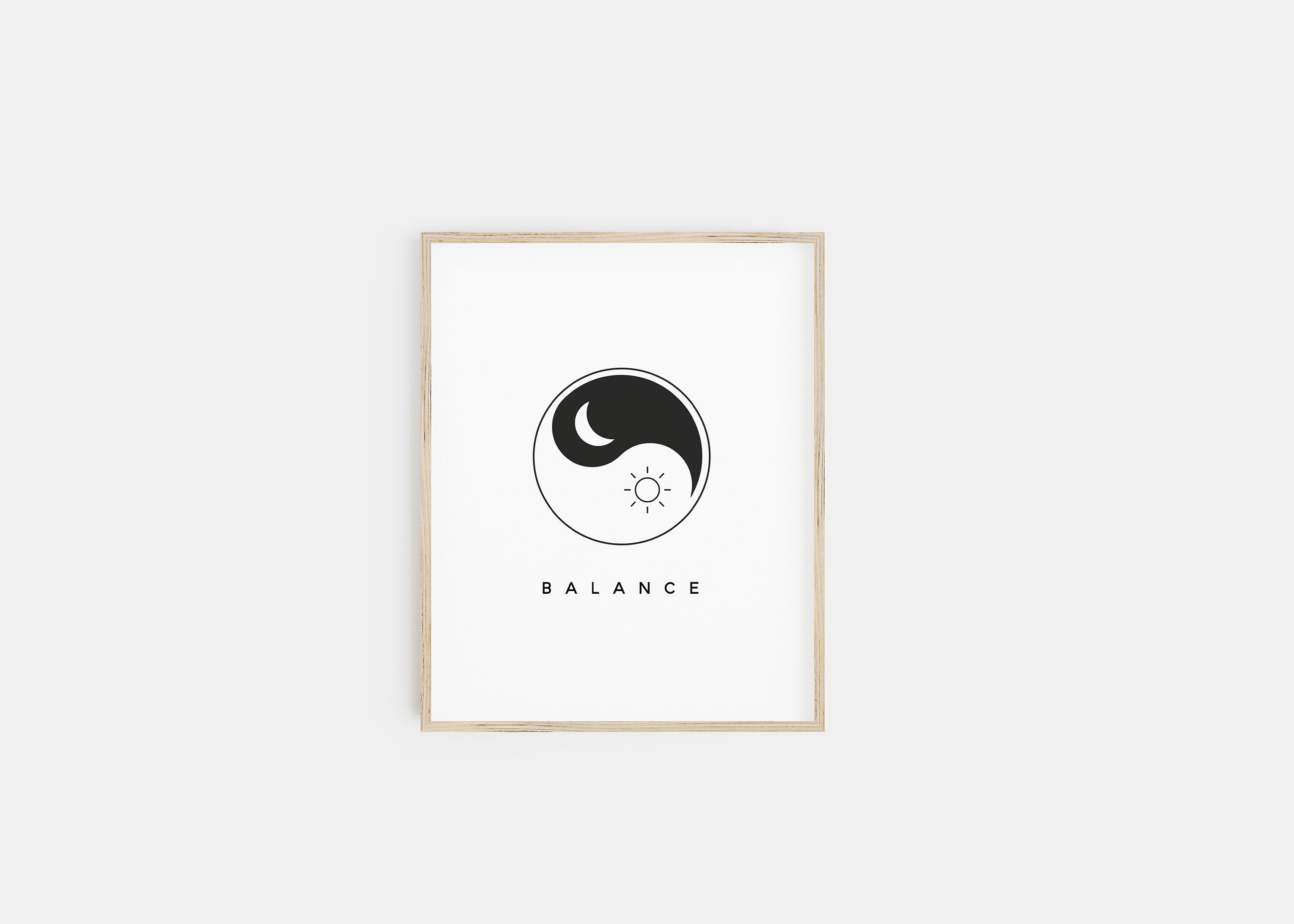 Yin Yang Wall Art Dorm Room Decor Dorm Wall Art Dorm Etsy