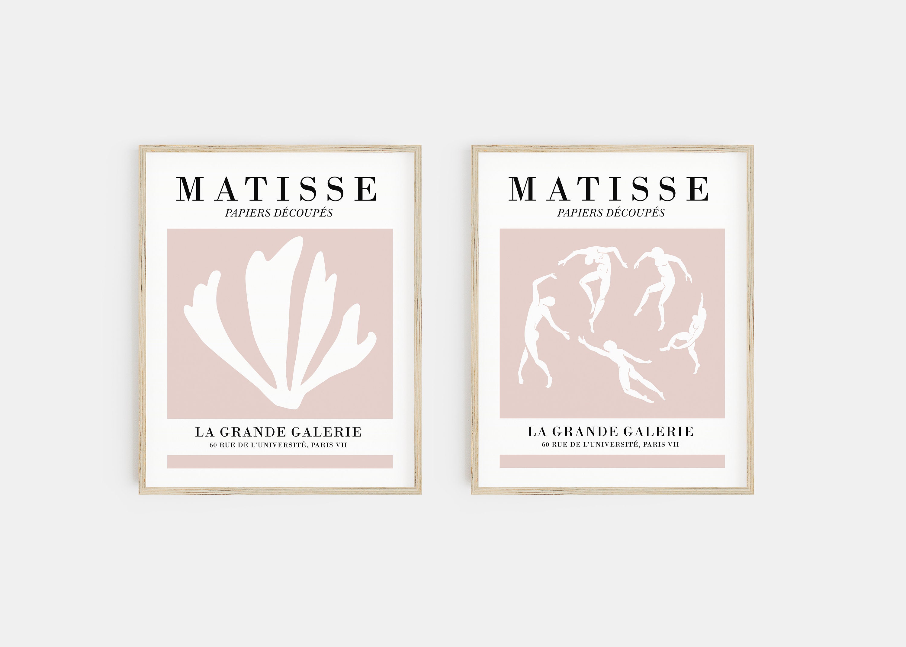 Gallery Wall Set Pink Wall Art Green Wall Art Special - Etsy