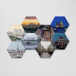 Personalized Hexagonal Acoustic Panel Art: Sound Absorption for Home & Office