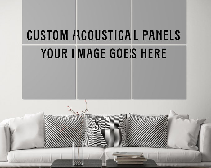 Custom Acoustic Panels for Sound Absorption, Personalized Acoustical Panel Art for Home and Office, Customizable Sound Absorbing Wall Decor