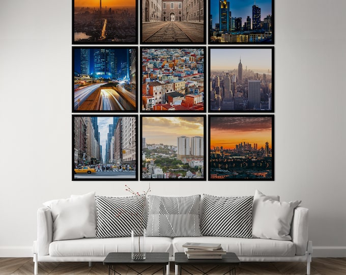 Nine Personalized Acoustic Panels for Sound Absorption, Custom Acoustical Panel Art for Home and Office, Personalized Sound Absorbing Art