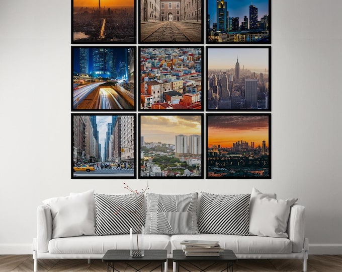Nine Personalized Acoustic Panels for Sound Absorption, Custom Acoustical Panel Art for Home and Office, Personalized Sound Absorbing Art