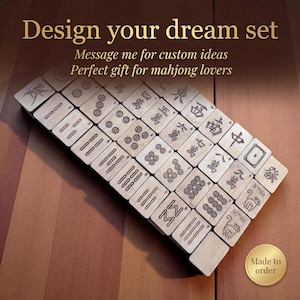 American Mahjong Tiles Set: Personalized Wood - Travel, Standard, Large image 9