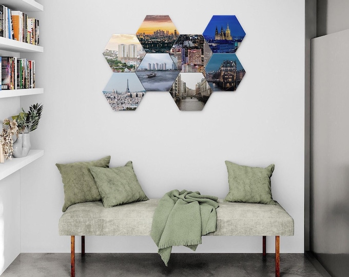 Personalized Hexagonal Acoustic Panel Art: Sound Absorption for Home & Office