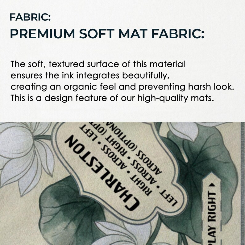 The image is a close-up of a soft, textured fabric with a floral pattern.