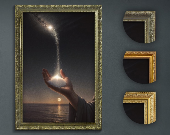 Dark Academia Art Print: Hand with Stardust - Choice of Frames