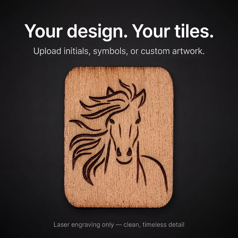 American Mahjong Tiles Set: Personalized Wood - Travel, Standard, Large image 4