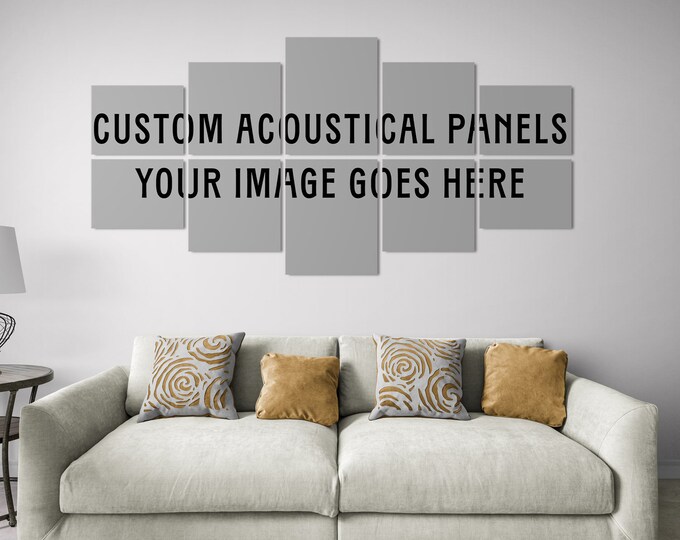 Personalized Acoustic Panels for Sound Absorption, Custom Acoustical Panel Art for Home and Office, Customizable Sound Absorbing Wall Decor