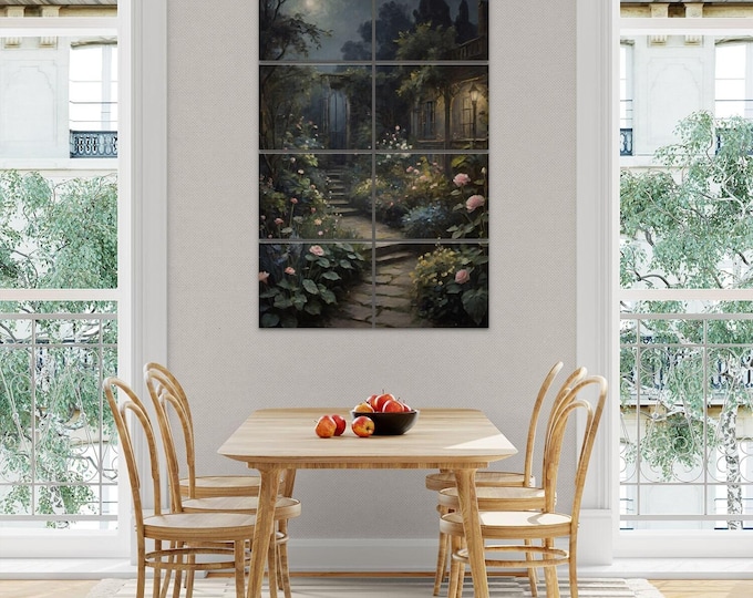 Personalized Acoustic Panels for Sound Absorption, Secret Garden Wall Art, Acoustical Panel Art for Narrow Walls, Sound Absorbing Wall Decor