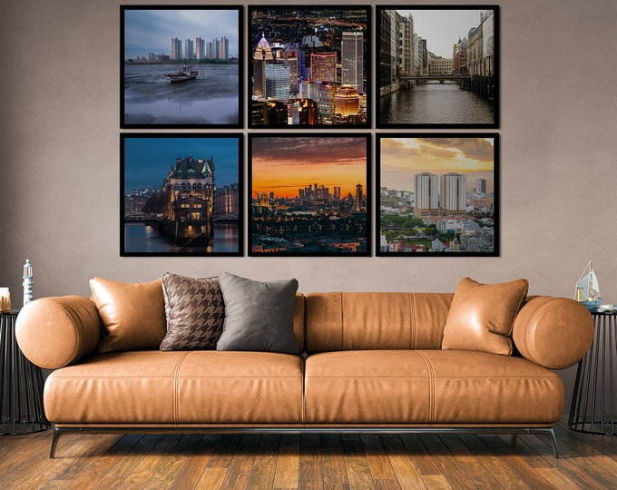 Personalized Acoustic Panels for Sound Absorption, Custom Acoustical Panel Art for Home and Office, Set of Six Sound Absorbing Images