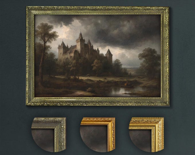 Moody Dark Wall Art, Dark Castle, Dark Academia Decor, Artful Prints, Moody Decorative Art, Moody Artful Print, Dark Aesthetic Witchy Decor