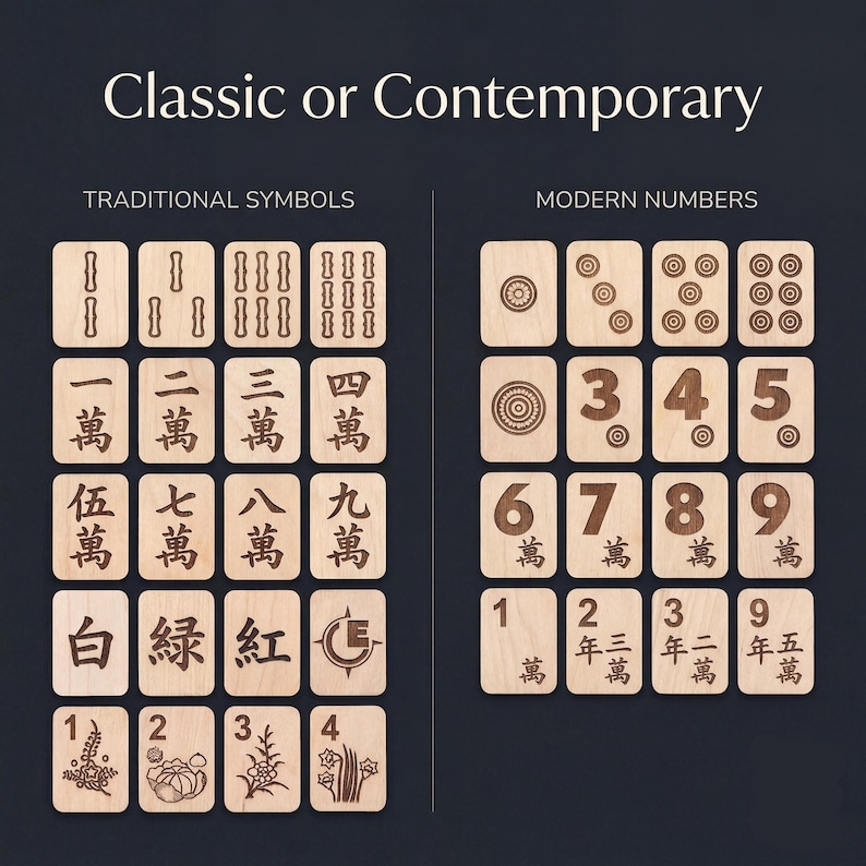 American Mahjong Tiles Set: Personalized Wood - Travel, Standard, Large image 7