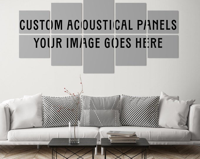 Custom Acoustic Panels for Sound Absorption, Personalized Acoustical Panel Art for Home and Office, Customizable Sound Absorbing Wall Decor