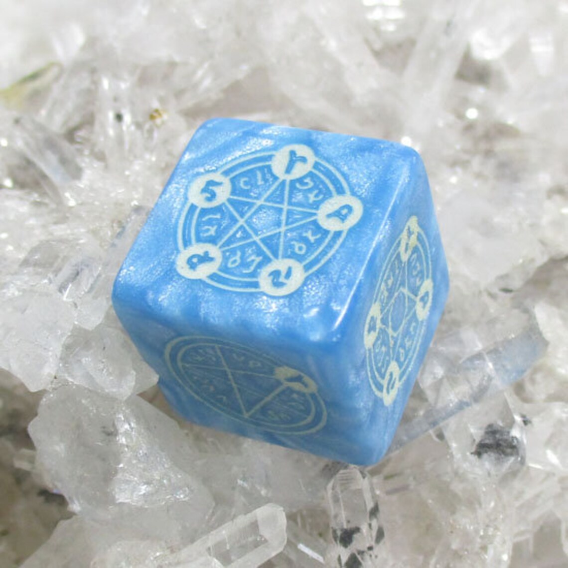 Magic Circle Dice Ice Magic Light Blue/Glow in the Dark Etsy