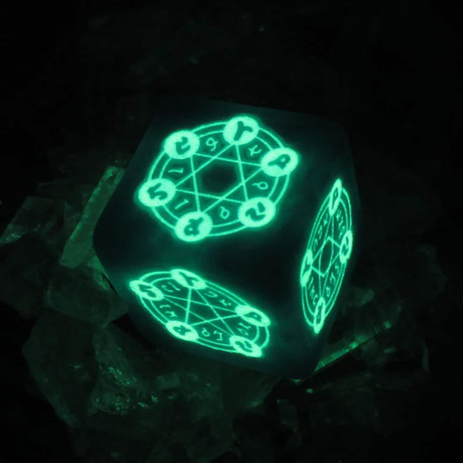 Magic Circle Dice Ice Magic Light Blue/glow in the Dark Etsy