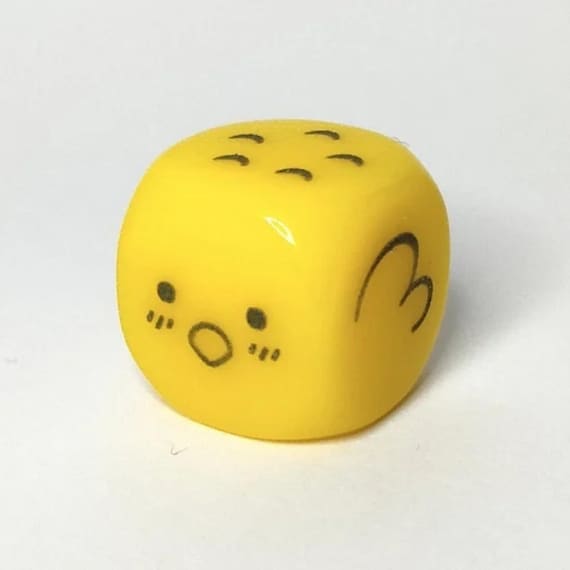 Yellow Chick Dice, Baby Chicken, Bird, Animal, Single D6 Die