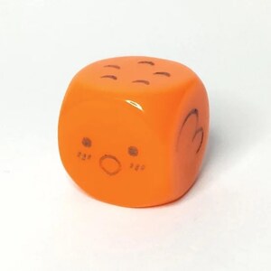 Dado de pollito naranja, pollito, pájaro, animal, dado D6, juego de rol de mesa, esquinas redondeadas, coleccionistas de dados, DoraTaco Japón