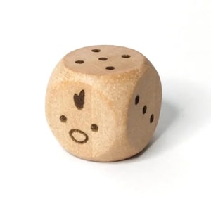 Dés en bois de poulet, oiseau, animal, en bois, dé D6 simple, TTRPG, coins ronds, collectionneurs de dés, DoraTaco Japon