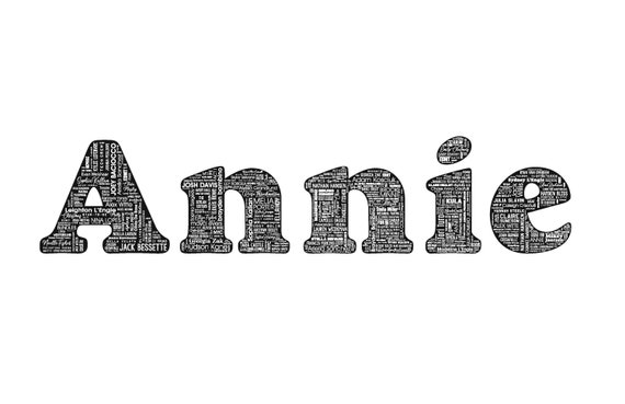 Cast Names Poster Annie 2019 - Etsy