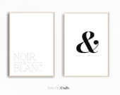 Typography Art Print Set For Instant Download | Typography Poster | Minimalist Decor | Decor Printable |  Scandinavian Digital Download |