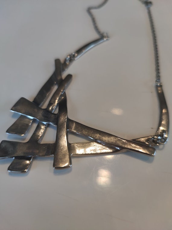 Stainless steel necklace, beautiful matte finish … - image 7