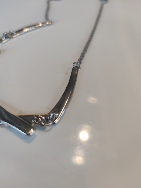Stainless steel necklace, beautiful matte finish … - image 8
