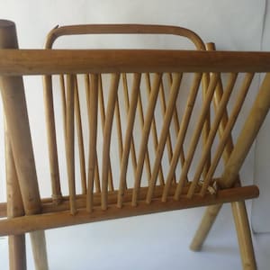 Magazine holders, vintage 60s rattan news carriers for magazines at the living, magazines in the office. Nice also in a waiting room