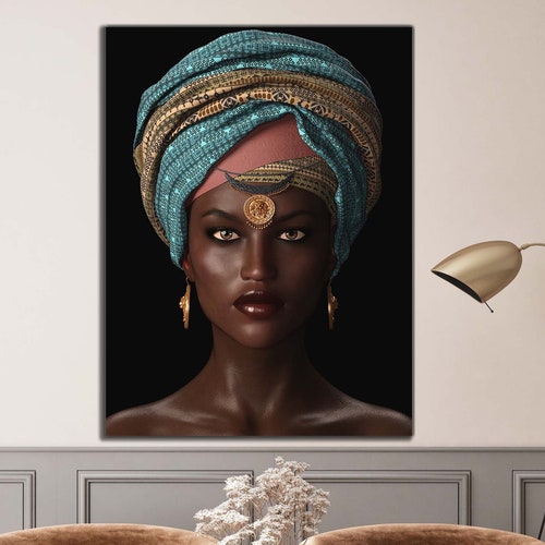 African Wall Art/african Beauty on Canvas - Etsy