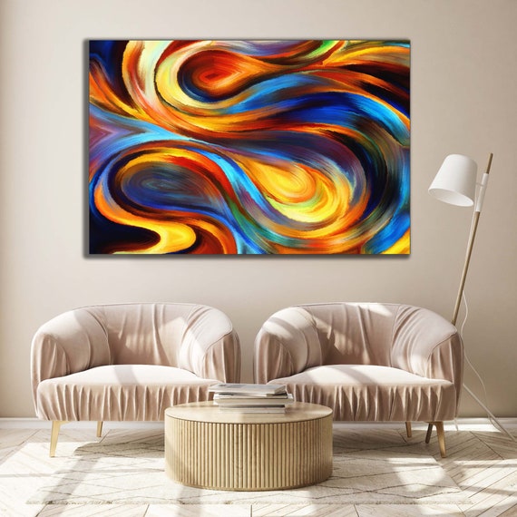 Beautiful Colorful Abstract Art/wall Art Print/framed and - Etsy