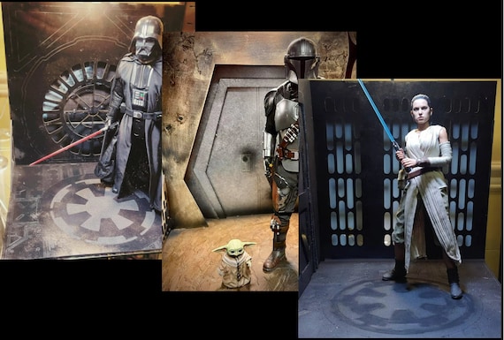 3 Pack Star Wars Diorama Hot Toys 1/6 Scale Ikea Detolf - Etsy