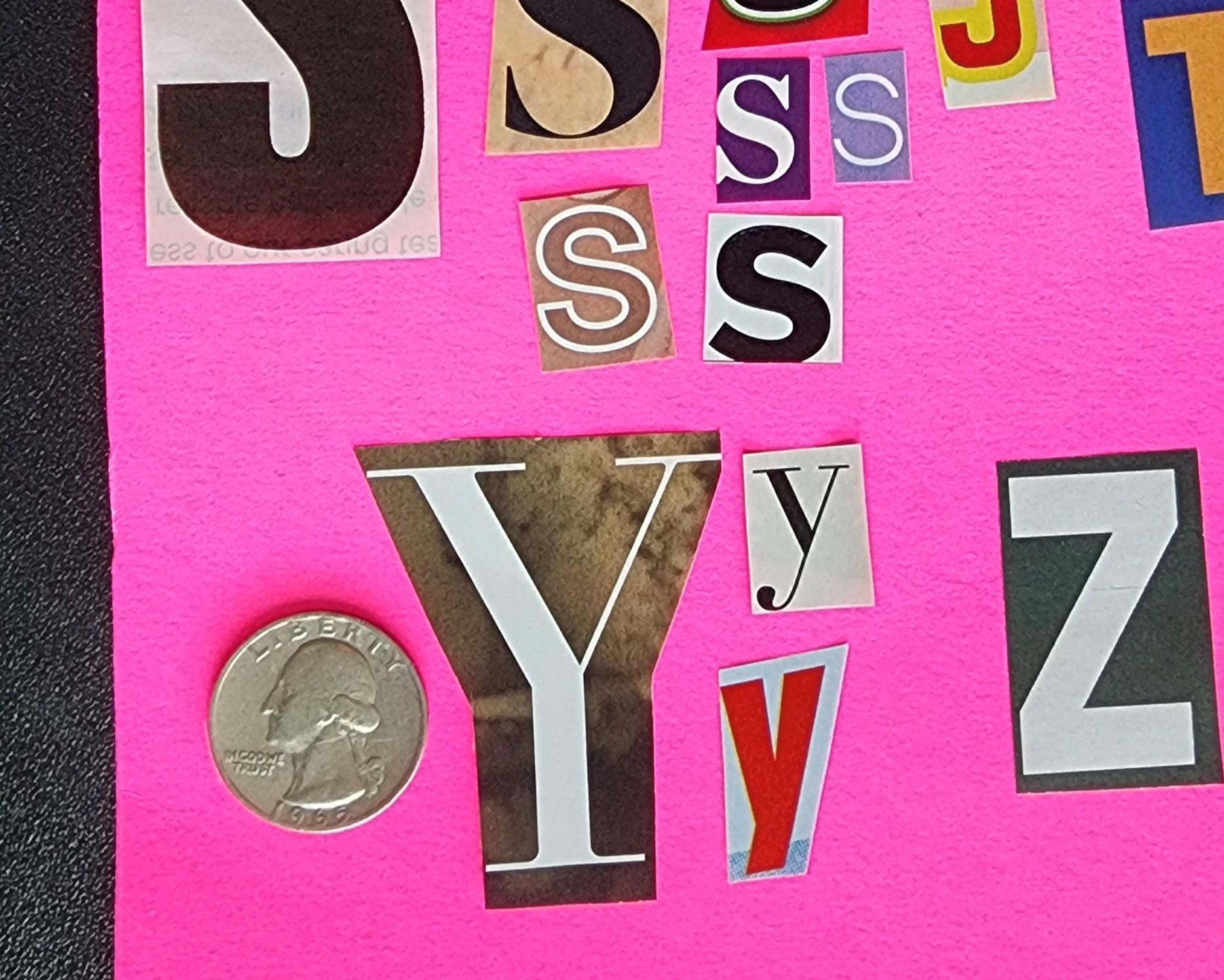 Ransom Note Cutout Letters Dream Vision Board Junk Journal 200 Pcs - Etsy