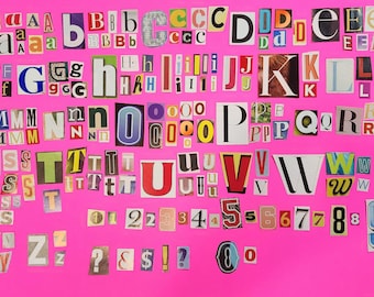 Ransom Note Cutout Letters Dream Vision Board Collage Junk Journal 200 Pcs
