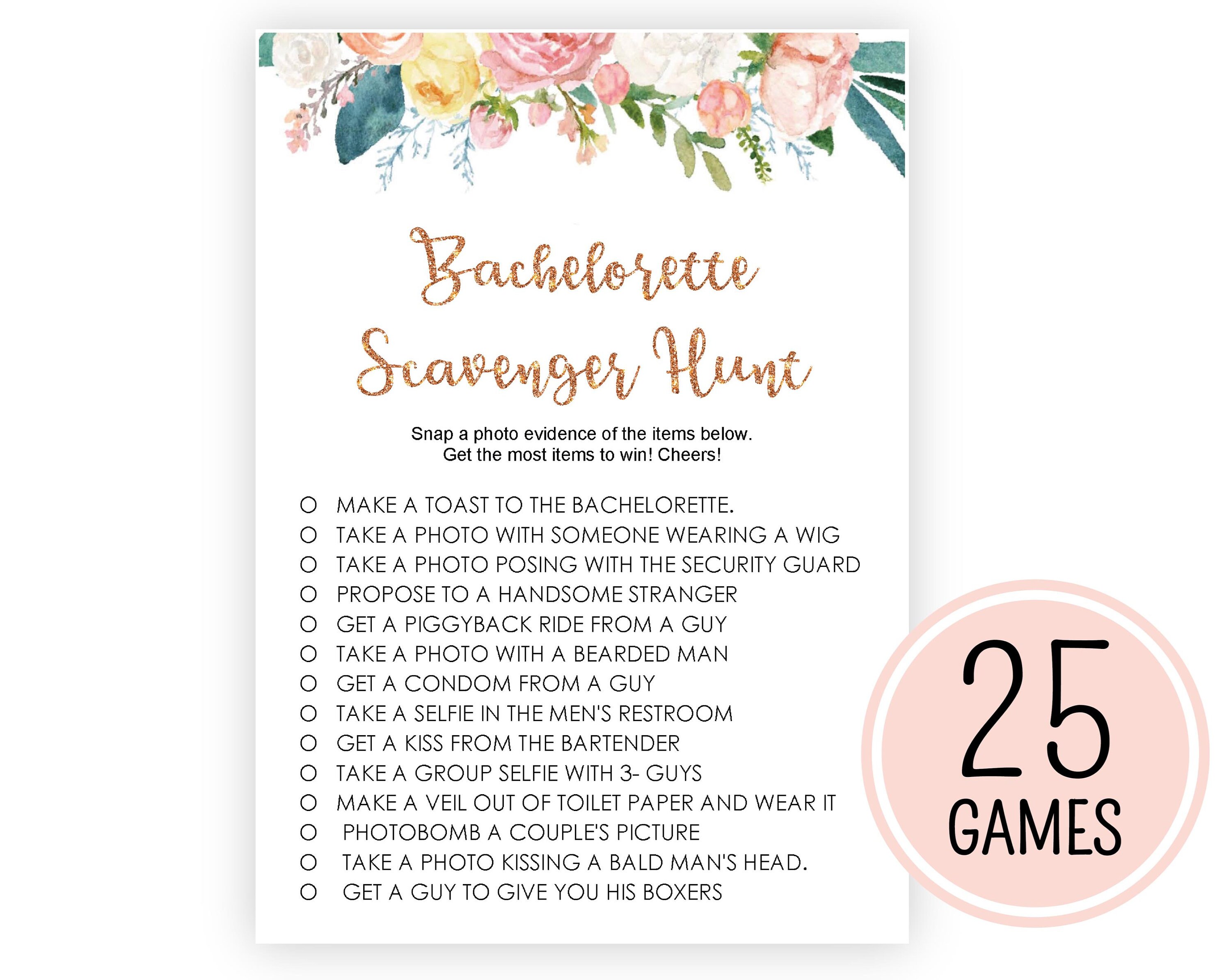 Bridal Shower Games Bundle Drink If Game Bridal Shower Etsy