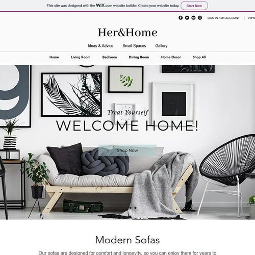 Interior Design site Template Wix Interior Design Etsy