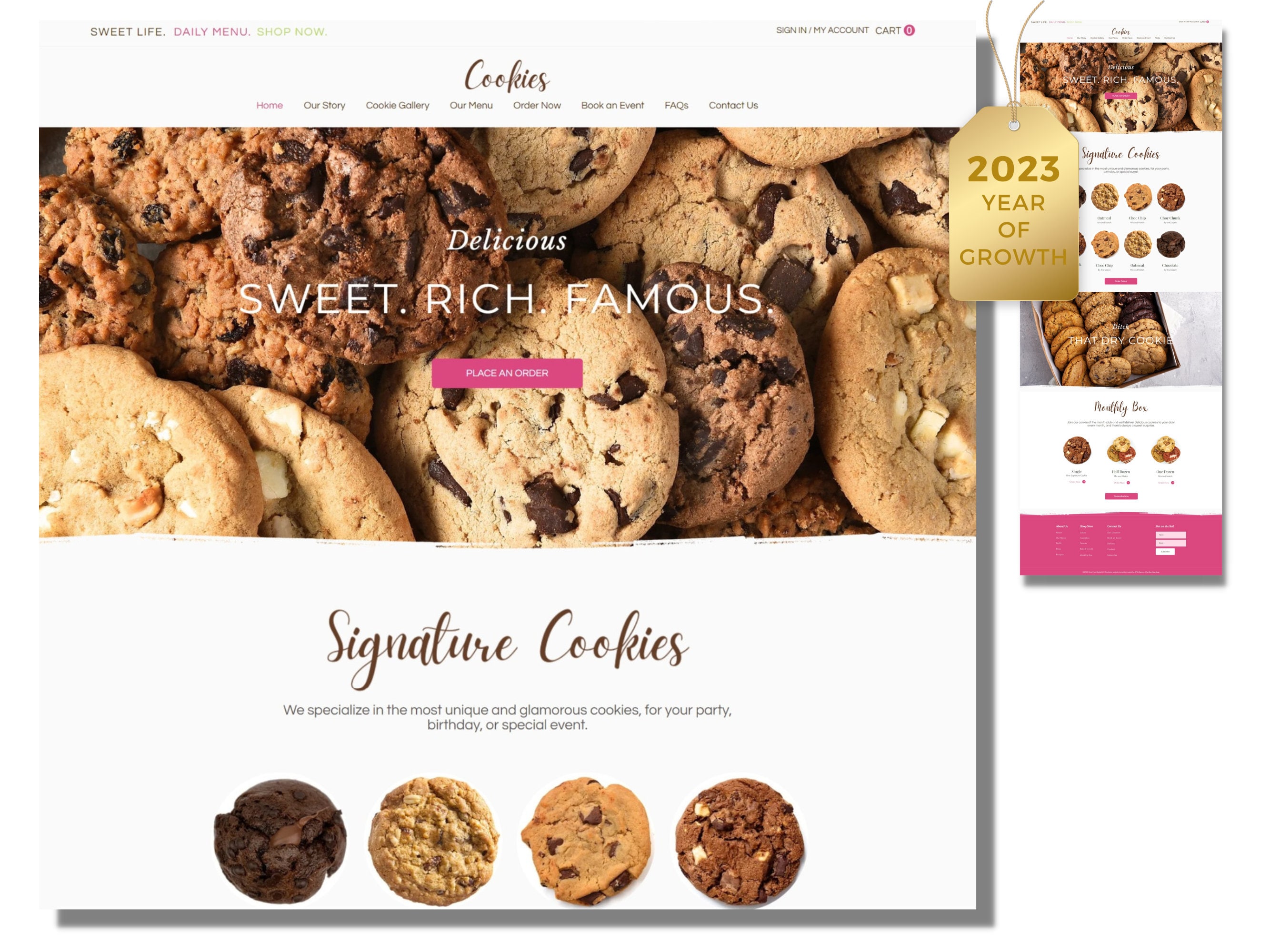 Wix site Template for Cookies Premium Wix site Etsy