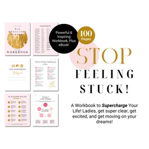 5-Step Life Plan Workbook, Self Help Guide with Questions, Prompts and Activities, Life Purpose Workbook + eBook!! 100 Pages, PRINTABLE