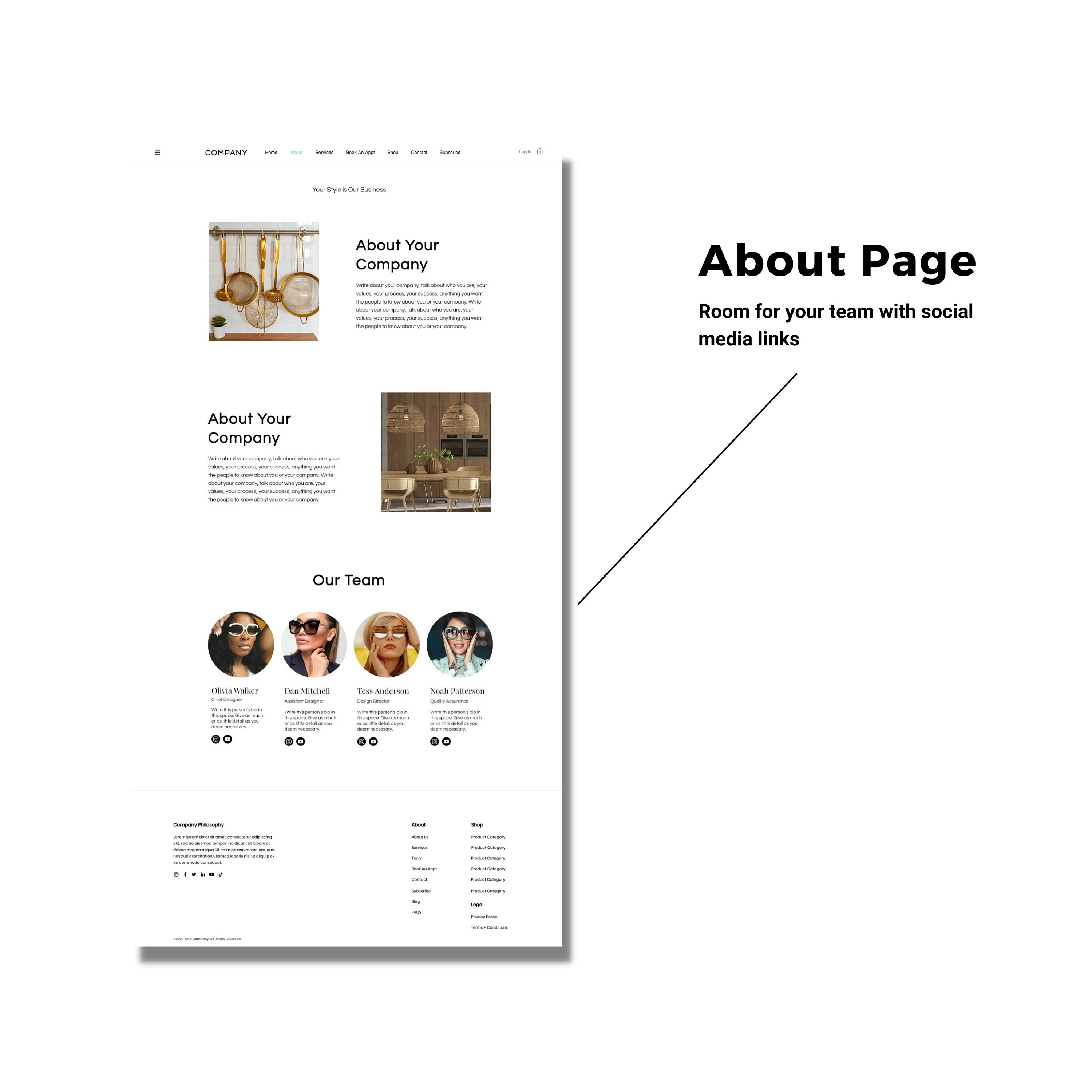 Wix Website Template, Scrolling Website Template With Video, Modern and ...