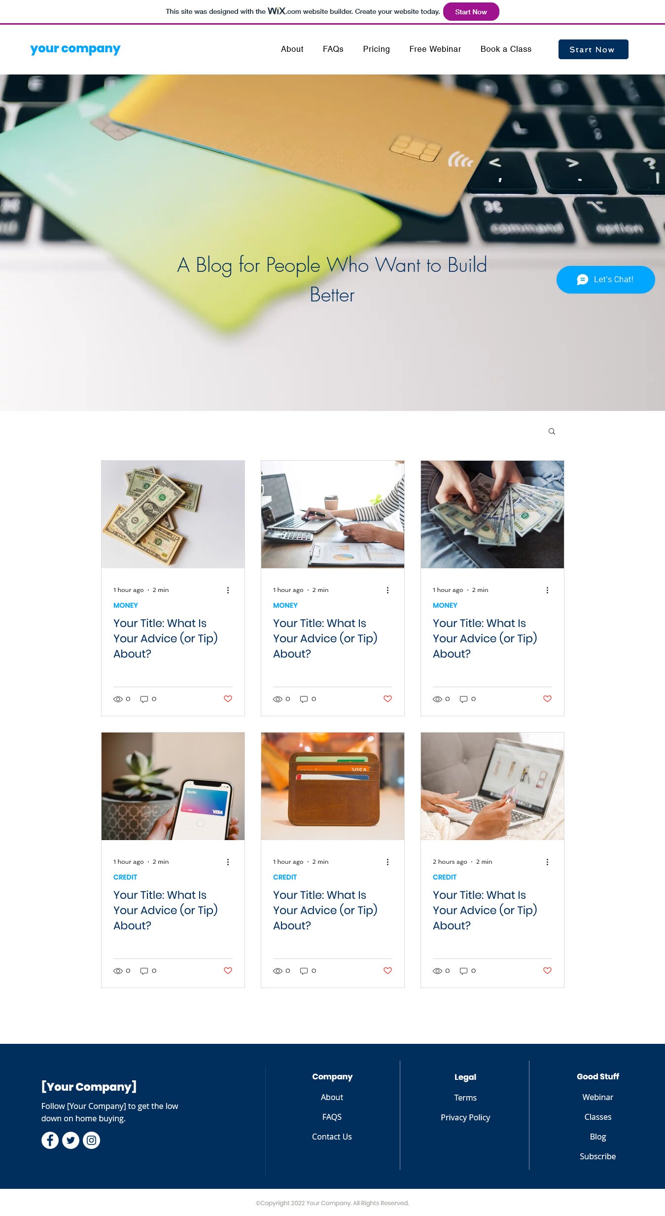 Credit Repair Business Website Template, Credit Website Template Wix ...