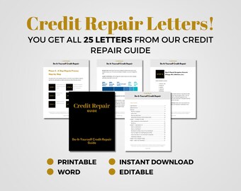 Credit Repair Letters, 25 Sample Credit Dispute Letters!