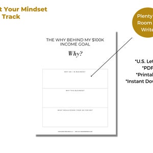 100K business planning workbook for women entrepreneurs with a 6-figure goal by Boss Free Media